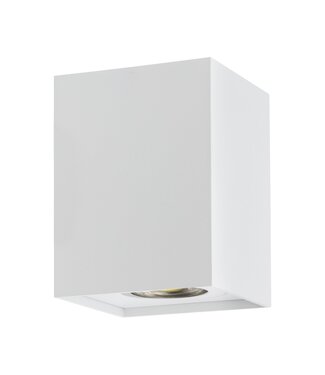 Opbouwarmatuur Vierkant 83x83x110 mm, Wit, (1x GU10 spot)