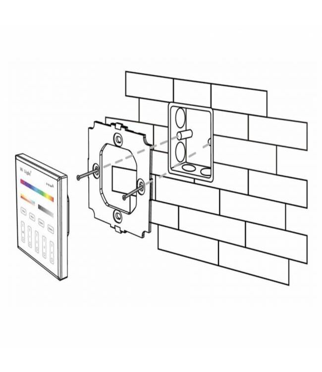 MiBoxer Wandbediening RGB + CCT (230V) - 2.4Ghz - T4W