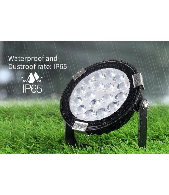 MiBoxer LED Prikspot 9w, RGB+CCT Wifi/RF, 700 Lumen, IP65, 24v, 2 Jaar Garantie