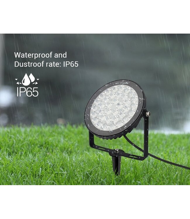 MiBoxer LED Prikspot 15w, RGB+CCT, 2.4Ghz, 1200 Lumen, IP65, 230v, 2 Jaar Garantie - FUTC03