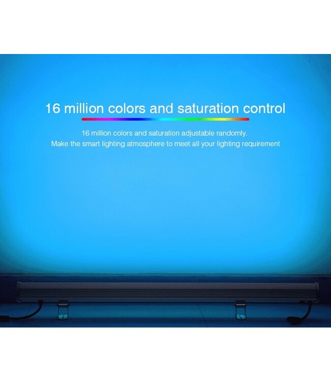 MiBoxer LED Wall Washer 100cm,  24w, RGB+CCT Wifi/RF, 1800 Lumen, IP66, 230v, 2 Jaar Garantie