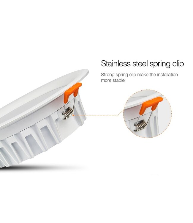 MiBoxer LED Downlighter 18w RGB + CCT, 2.4Ghz, 1500 Lumen, Gatmaat 150mm, 2 Jaar Garantie - FUT065