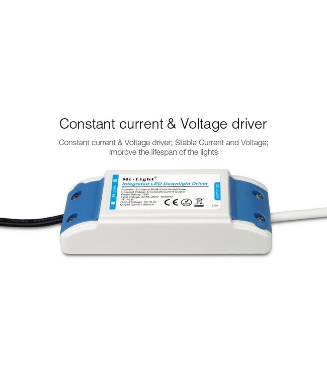 MiBoxer LED Downlighter 18w RGB + CCT, 2.4Ghz, 1500 Lumen, Gatmaat 150mm, 2 Jaar Garantie - FUT065