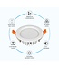 MiBoxer LED Downlighter 6w RGB + CCT, 2.4Ghz, 550 Lumen, IP54, Gatmaat 100mm, 2 Jaar Garantie - FUT063