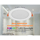 MiBoxer LED Downlighter 15w RGB + CCT, Wifi/RF, 1200 Lumen, IP54, Gatmaat 175mm, 2 Jaar Garantie