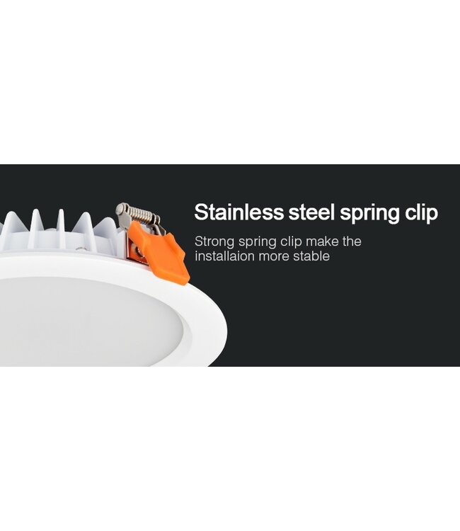 MiBoxer LED Downlighter 15w RGB + CCT, Wifi/RF, 1200 Lumen, IP54, Gatmaat 175mm, 2 Jaar Garantie