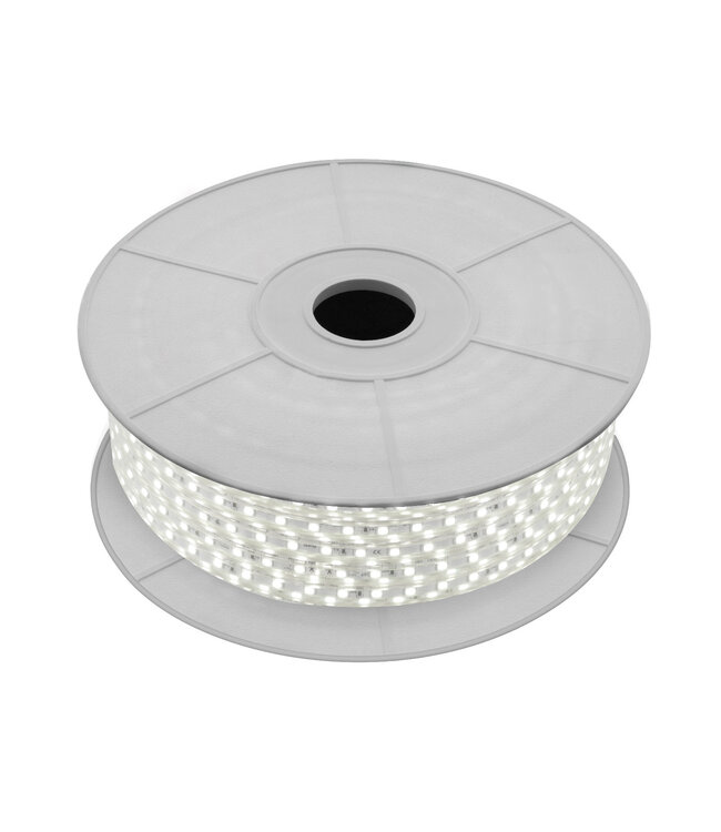 LED Lichtslang 4000K Neutraal Wit, Rol: 50 Meter, 5w/m, 60 leds/m, 500lm/m, IP65, 230V, 2 Jaar Garantie