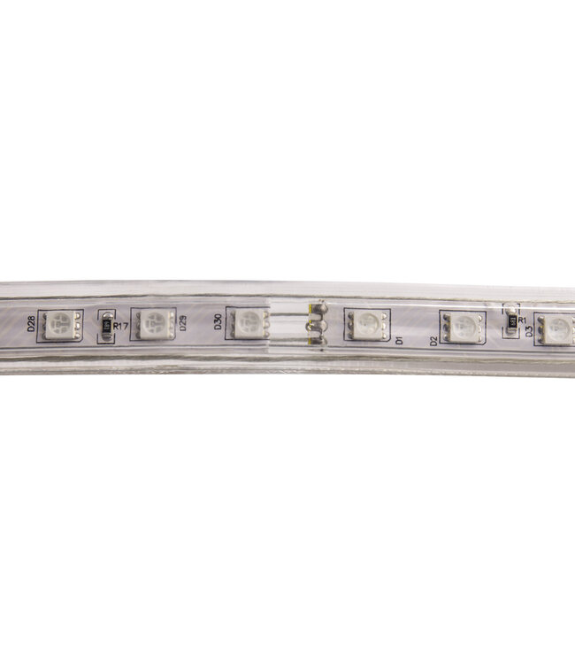 LED Lichtslang Op Maat Per Meter:  3000K Warm Wit, 5w/m, 60 leds/m, 500lm/m, IP65, 230V