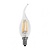 E14 4w Filament Kaarslamp, 2100K Flame, 300 Lumen, Dimbaar, 2 jaar Garantie
