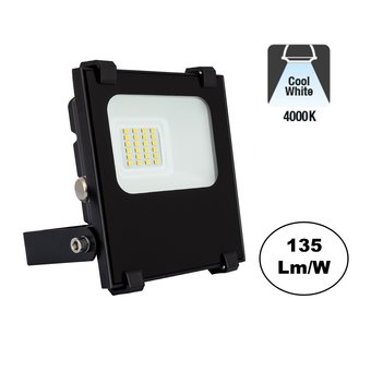 PRO LED Floodlight 10w, 1350 Lumen, 4000K Neutraal Wit, IP65, 2 Jaar garantie