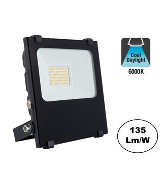 PRO LED Floodlight 20w, 2700 Lumen, 6000K Daglicht Wit, IP65, 2 Jaar garantie