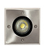Inbouw Grondspot Vierkant met GU10 Fitting, 230V, IP67, IK10, RVS