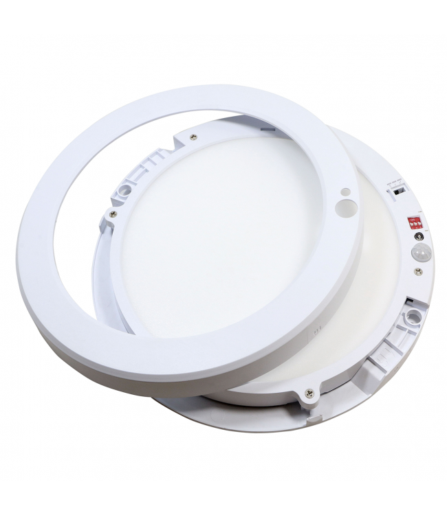 Led Inbouw/Opbouw Downlighter 18w, Ø220mm, 1600-1800 Lumen, CCT, IP20, Met bewegingssensor, 2 Jaar Garantie