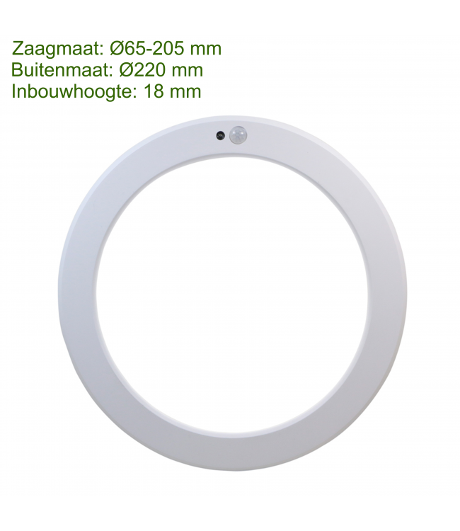 Led Inbouw/Opbouw Downlighter 15w, Ø220mm, 1400-1600 Lumen, CCT, IP20, Dimbaar, 2 Jaar Garantie