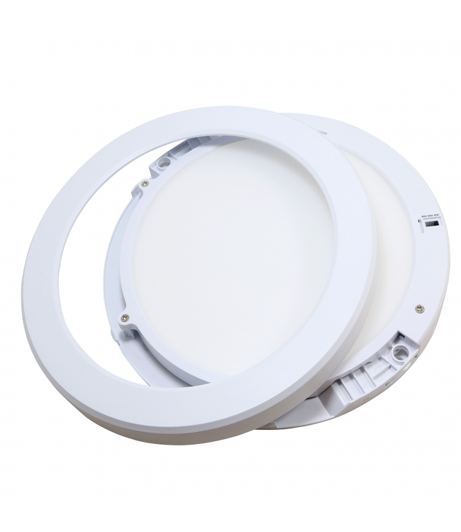 Led Inbouw/Opbouw Downlighter 15w, Ø220mm, 1400-1600 Lumen, CCT, IP20, Dimbaar, 2 Jaar Garantie