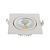 Inbouw LED Spot 5w Flat Vierkant, 450 Lumen, 2700K, Kantelbaar, IP44, Dimbaar, CRI90, Wit Armatuur, Gatmaat 75mm, 2 Jaar Garantie