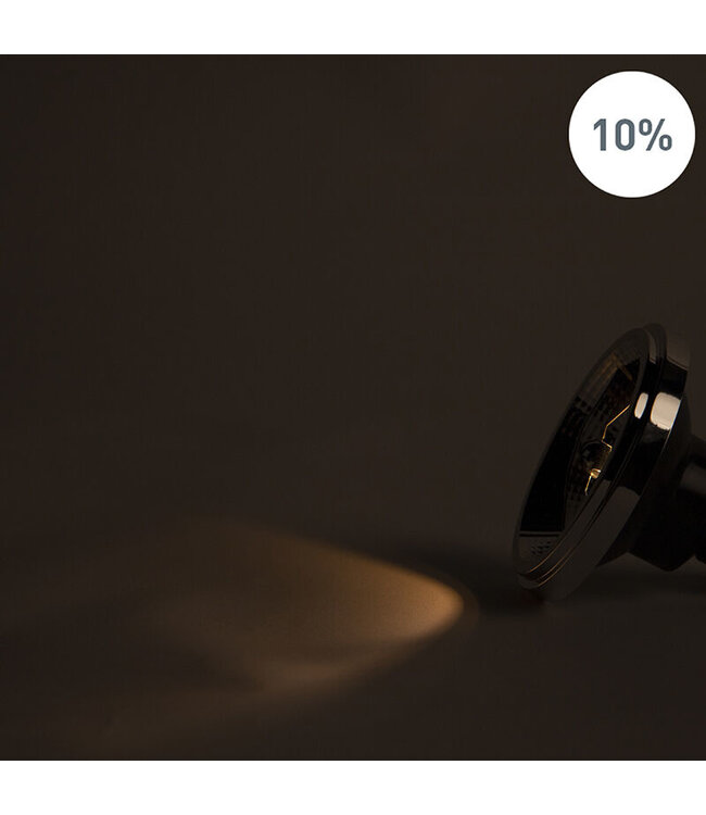 GU10 AR111 LED Spot 11w, 700 Lumen, Dim To Warm, 24°, Dimbaar, 2 Jaar Garantie