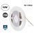 UITVERKOOP: Led Strip ROL 5 Meter 5050SMD, 12,6w/m, 60 led/m, 1200Lm/m, 6000K Daglicht wit, 12v, IP20, 10mm