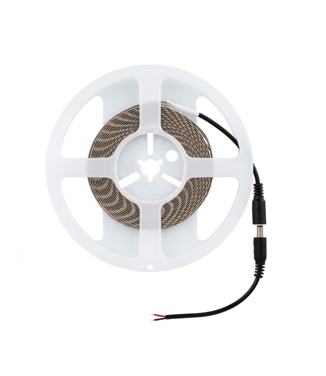 UITVERKOOP: Led Strip ROL 5 Meter 2835SMD, 10,5w/m, 120 led/m, 1100Lm/m, 6000K Daglicht wit, 24v, IP20, 8mm