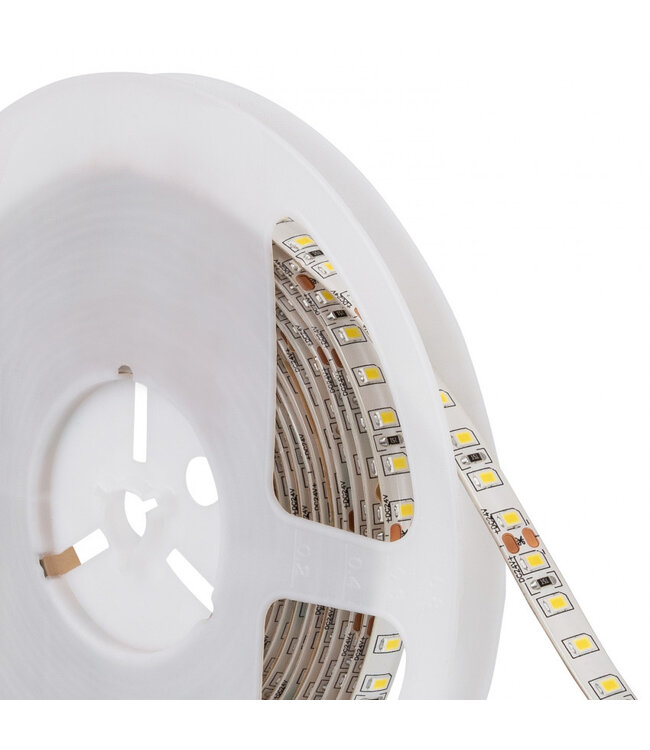 UITVERKOOP: Led Strip ROL 5 Meter 2835SMD, 10,5w/m, 120 led/m, 1100Lm/m, 6000K Daglicht wit, 24v, IP65, 8mm