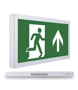 LED Opbouw Noodverlichting Flat 3w, 240 Lumen, Zichtbaar tot 28 meter, IP20, Met pijlaanduiding, 3 Jaar Garantie