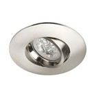 Led Spot Armatuur Staal, Verdiept, Kantelbaar, IP20, Kliksysteem. Zaagmaat 72mm