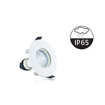 Led Spot Armatuur wit , IP65 waterbestendig, Gatmaat 70mm, incl. GU10 Fitting