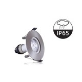 Led Spot Armatuur Staal , IP65 waterbestendig, Gatmaat 70mm, Incl. GU10 Fitting