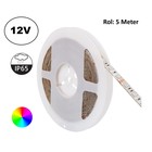 UITVERKOOP: Led Strip ROL 5 Meter 5050SMD, 13,6w/m, 60 led/m, RGB, 12v, IP65, 10mm