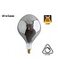 UITVERKOOP: E27 Led Lamp 6w Edison, Big, 2300K Flame, 180 Lumen, Dimbaar, Smoked Glas