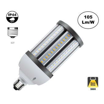 E27 Corn Lamp 35w, 3600 Lumen, 3000K Warm Wit,  360º, IP44, 2 Jaar Garantie