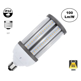 E27 Corn Lamp 40w, 4000 Lumen, 3000K Warm Wit,  360º, IP44, 2 Jaar Garantie