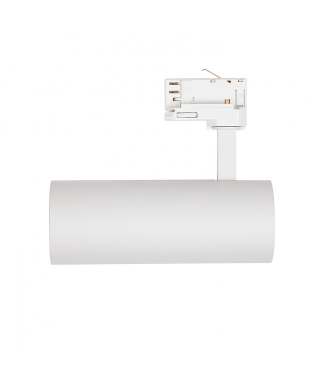 3 Fase Rail Spot Bert 30w, CCT instelbaar, 3000 Lumen, Lifud Driver, Witkleurige behuizing, 3 Jaar Garantie