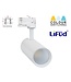3 Fase Rail Spot Bert 30w, CCT instelbaar, 3000 Lumen, Lifud Driver, Witkleurige behuizing, 3 Jaar Garantie
