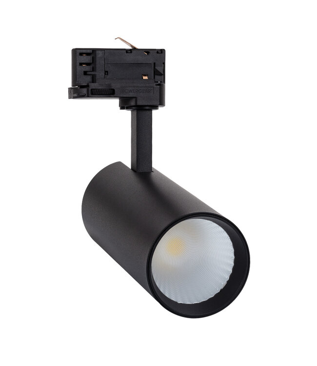 3 Fase Rail Spot Bert 30w, CCT instelbaar, 3000 Lumen, Lifud Driver, Zwartkleurige behuizing, 3 Jaar Garantie