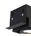 Trimless Inbouw Spot Armatuur, gatmaat 270x89mm, Zwart, incl. Stucrand (3x GU10 50mm spot)