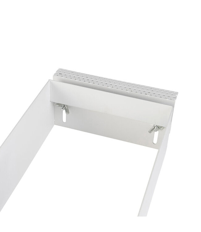 Trimless Inbouw Spot Armatuur, gatmaat 450x157mm, Wit, incl. Stucrand (3x G53 AR111 spot)