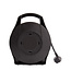 Kabelhaspel 10 meter + 4x Schuko 16A 220-250VAC , Snoerdikte: 3x 1,5mm2, Max: 1100 / 3200W, IP20, inclusief kinderbeveiliging en overspanningsbeveiliging