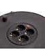 Kabelhaspel 50 meter + 4x Schuko 16A 220-250VAC , Snoerdikte: 3x 1,5mm2, Max: 1100/ 3200W, IP20, inclusief kinderbeveiliging en overspanningsbeveiliging