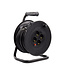 Kabelhaspel 50 meter + 4x Schuko 16A 220-250VAC , Snoerdikte: 3x 1,5mm2, Max: 1100/ 3200W, IP20, inclusief kinderbeveiliging en overspanningsbeveiliging