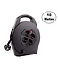 Kabelhaspel 10 meter + 4x Schuko 16A 220-250VAC , Snoerdikte: 3x 1,5mm2, Max: 1100 / 3200W, IP20, inclusief kinderbeveiliging en overspanningsbeveiliging