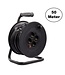 Kabelhaspel 50 meter + 4x Schuko 16A 220-250VAC , Snoerdikte: 3x 1,5mm2, Max: 1100/ 3200W, IP20, inclusief kinderbeveiliging en overspanningsbeveiliging