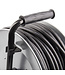 Kabelhaspel 50 meter + 4x Schuko 16A 220-250VAC , Snoerdikte: 3x 1,5mm2, Max: 1100/ 3200W, IP44 (Spatwaterbestendig), inclusief kinderbeveiliging en overspanningsbeveiliging