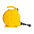 Automatische Kabelhaspel Geel 15 meter + 4x Schuko 16A 220-250VAC , Snoerdikte: 3x 1,5mm2, Max: 1000/ 3000W, IP44 (Spatwaterbestendig), inclusief kinderbeveiliging en overspanningsbeveiliging