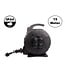 Automatische Kabelhaspel Zwart 15 meter + 4x Schuko 16A 220-250VAC , Snoerdikte: 3x 1,5mm2, Max: 1000/ 3000W, IP44 (Spatwaterbestendig), inclusief kinderbeveiliging en overspanningsbeveiliging