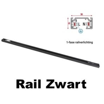 1 Fase Rail Systeem Zwart