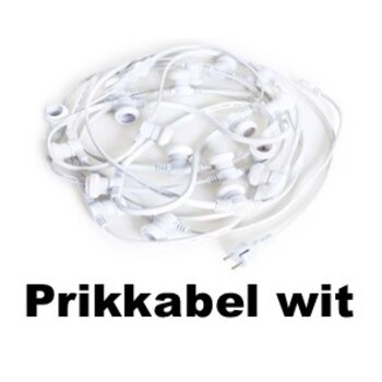 Prikkabelsnoer Wit