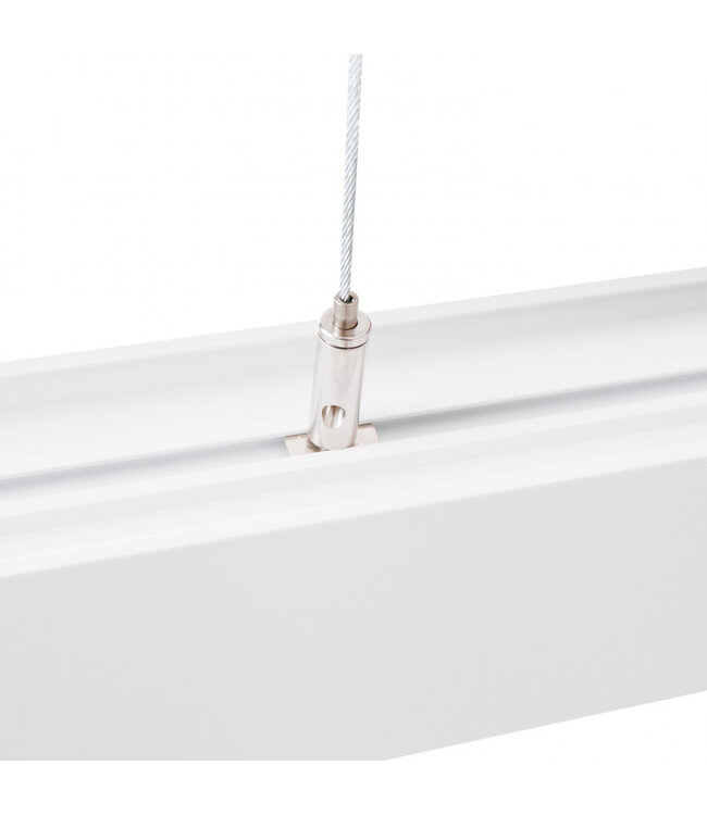 Led Linear Lamp 120cm met <UGR19 Diffuser, 40w, 4000 Lumen (100lm/w), 3000K Warm wit, Witkleurige Behuizing, (Optioneel Dimbaar) 3 Jaar Garantie