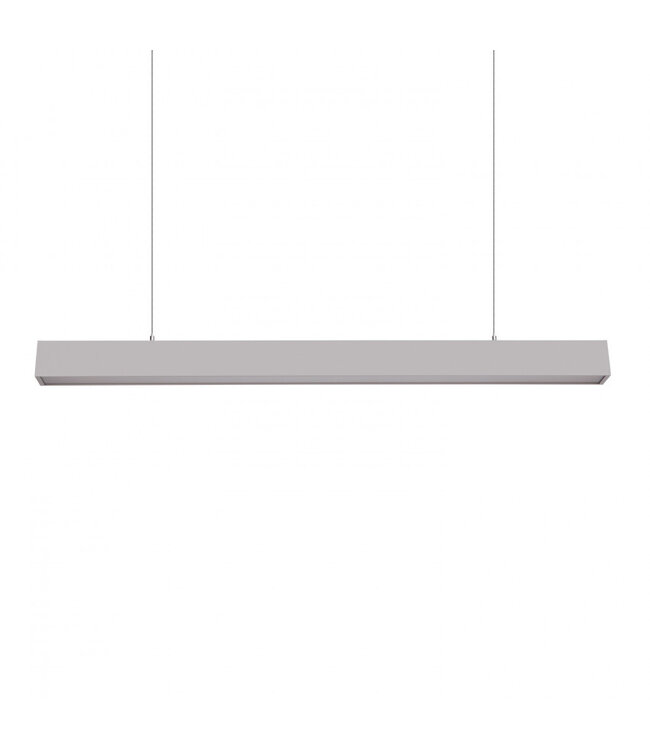 Led Linear Lamp 120cm met <UGR19 Diffuser, 40w, 4000 Lumen (100lm/w), 6000K Daglicht Wit, Zilverkleurige Behuizing, (Optioneel DImbaar) 3 Jaar Garantie