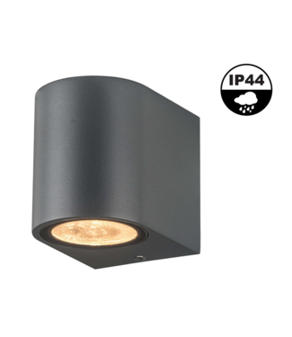 Wandarmatuur Beb Down, Grijs, IP44, (1x GU10 spot)